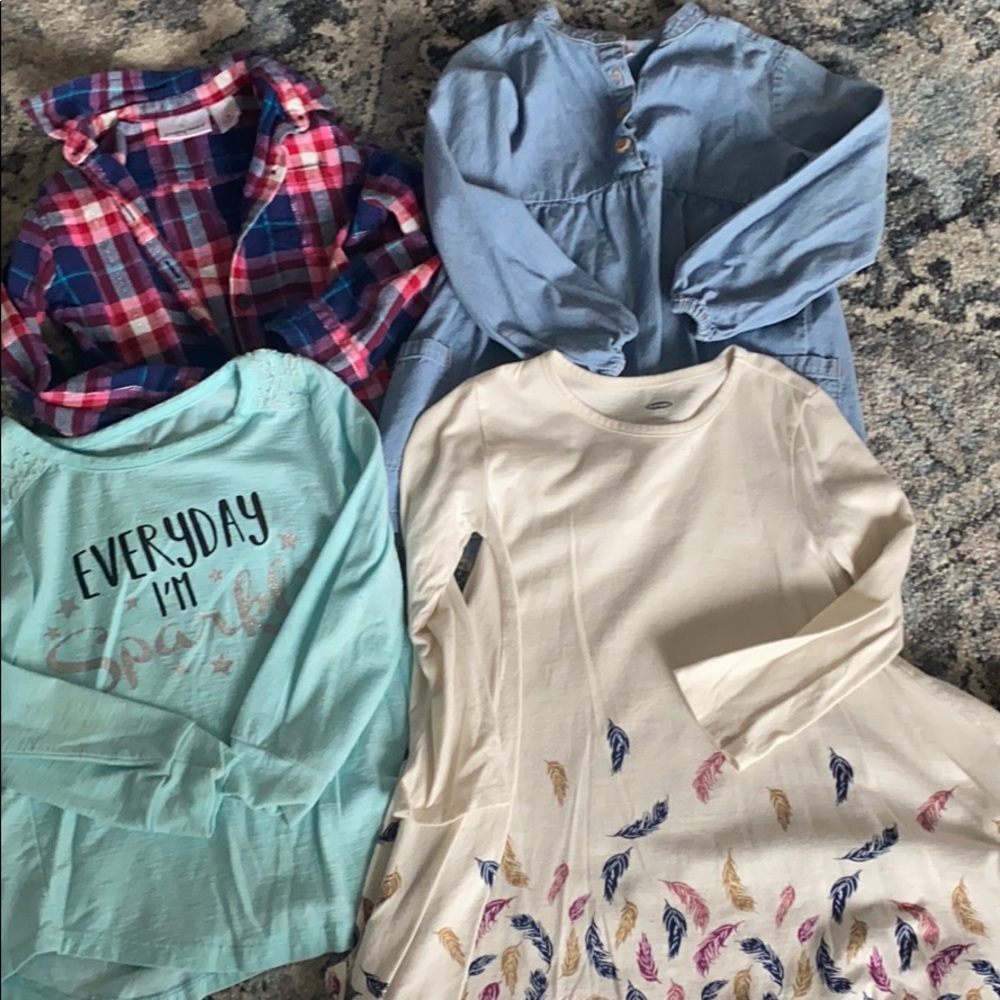 Size 4 shirt/tunic lot